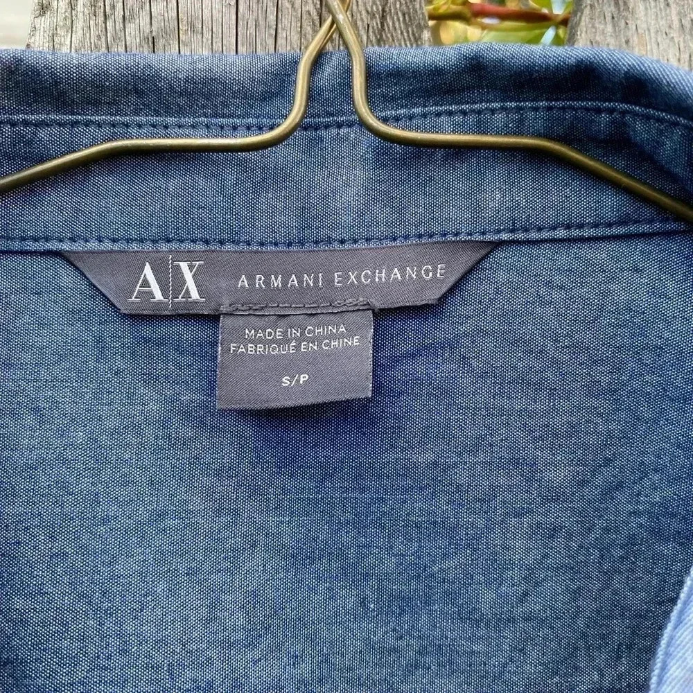 Armani Exchange Women Denim Shirt - Size S- Excellent Condition- Long Sleeves - Picture 5 of 7
